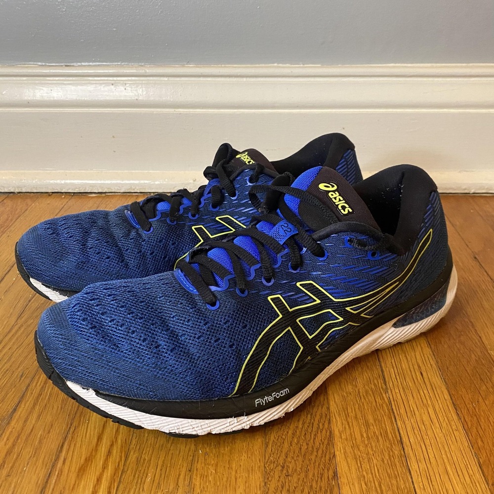 ASICS Gel-Cumulus 22 Shoes Mens Size 10 Blue Black Running Sneakers 1011B223